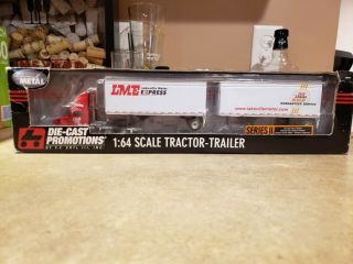 Dcp 30791 Lakeville Motor Express Lme Ih 9200 Truck&double Pup Trailer 
