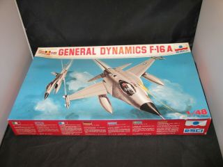 Esci General Dynamics F - 16 A 1:48 Scale 4010 Open Box Parts Are Factory Bagged