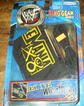 Wwe Wrestling Ring Gear Series 6 Wrestlemania X8 Accessory Set Jakks Wwf Nib