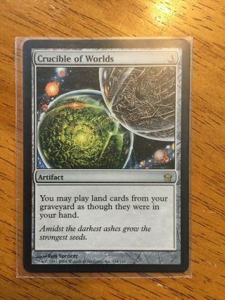 Crucible Of Worlds Fifth Dawn - - Magic The Gathering Card