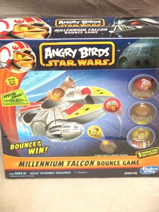 Hasbro Angry Bird Star Wars Millennium Falcon Bounce Game Chewbacca Han Luke