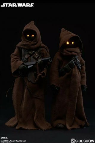 Sideshow Star Wars A Hope Jawa 1/6 Scale Action Figure 2 Pack 100122