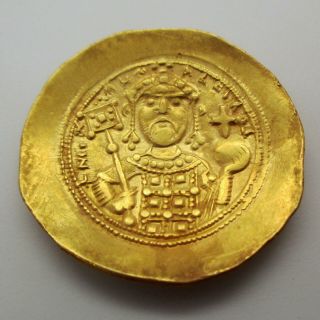 1071 - 1078 AD Byzantine Empire MICHAEL VII Ancient Coin AV/EL Histamenon Nomisma 2
