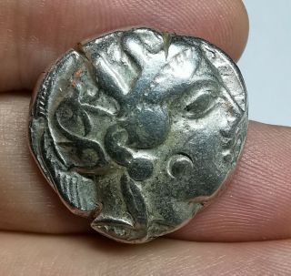 Ancient Greek Attica Athens 440 - 404 Bc Silver Tetradrachm Coin See Picture