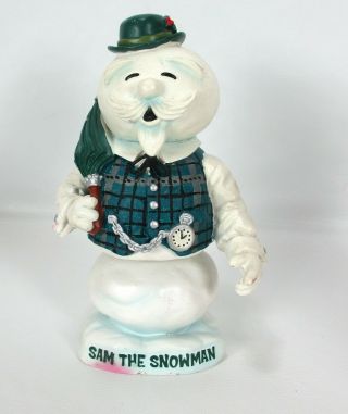 Sam The Snowman Rudolph Red Nosed Reindeer Bobblehead Christmas 6 " Figurine Bd&a