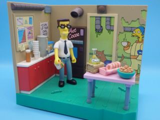 Playmates Simpsons Nuclear Power Plant Lunchroom With Frank Grimes Playset