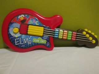 Playskool Sesame Street Red Elmo Guitar Instrument Interactive Music Toy - A1809