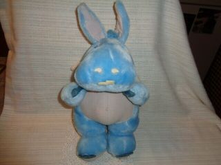 Vintage Wuzzles Hoppopotamus 1984 Hasbro Blue Plush Hippo Bunny