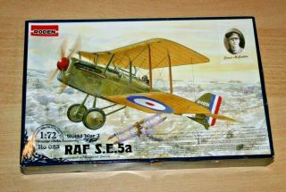 40 - 023 Roden 1/72nd Scale Royal Aircraft Factory S.  E.  5a Plastic Model Kit