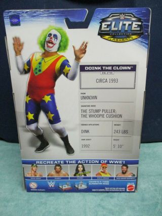 WWE Elite Doink The Clown Mattel Wrestling Figure Series 34 WWF 2