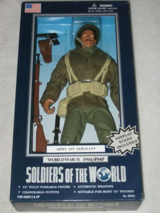 Army 1st Sergeant World War Ii Soldiers Of The World 12 " Figure 1999