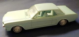 1965 Vintage Ford Mustang Built Model Car With Screw - On Chassis