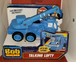 Fisher - Price Bob The Builder Talking Lofty Crane Lifting Truck Toy Ages 3,