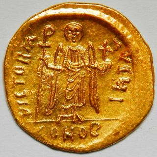 Byzantine Empire Phocas solidus UNC (Sear:620) [4.  38 grams] 2