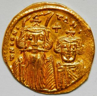 Byzantine Empire Constans Ii. ,  Constantine Iv.  Solidus Xf (sear:962)