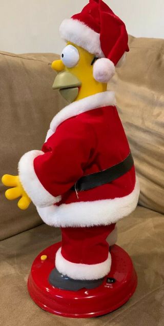 The Simpsons Large Talking and Dancing HOMER SIMPSON Santa 2002 Gemmy Christmas 3