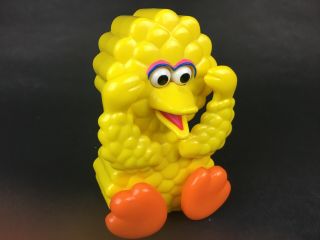 Vintage Sesame Street Big Bird Peek A Boo Musical Wind Up Jim Henson Illco Toy