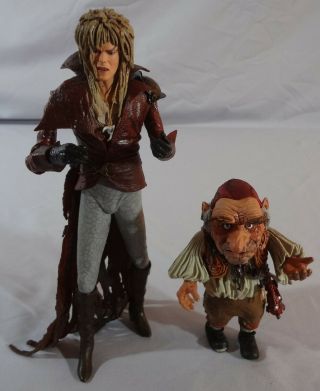 Neca Cult Classics Labyrinth Jareth The Goblin King & Hoggle Figures Bowie Loose