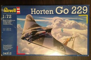 Horton Go 229 - Revell 1/72 Revell Unassembled Aircraft Kit 04312 - Opened
