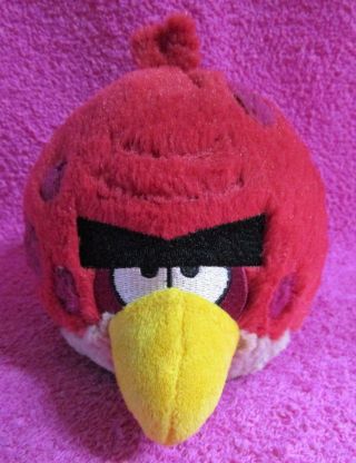 Angry Birds Terence Big Brother Red Plush No Sound Button 5 " 2011