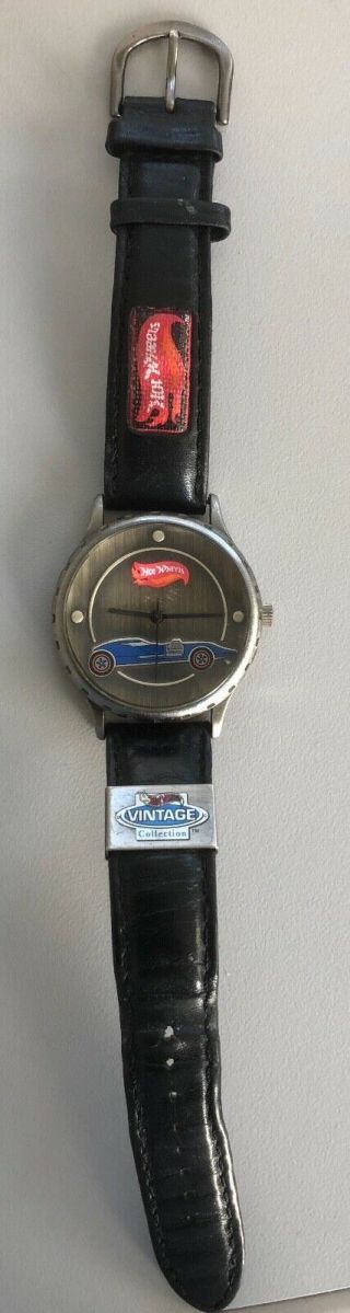 Vintage Hot Wheels 1995 Mattel Round Watch Needs Battery