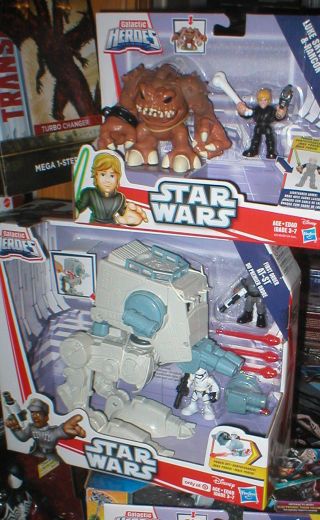 Star Wars Playskool Heroes At - St Vehicle Plus Luke With Rancor,  All,  Unopen