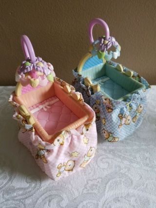 Twin Blue & Pink Baby Crib 