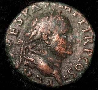 Titus As Casear 72ad Ancient Roman Ae Aequitas 10.  5g Awesome Multi Colored Tone