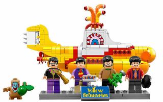 Lego Ideas The Beatles Yellow Submarine Set And In Hand Retired