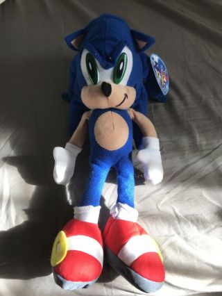 Sega Sonic X The Hedgehog 13” Plush Toy Network Stuffed Animal Doll Blue W/tag