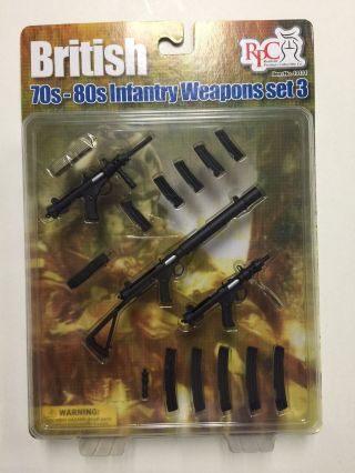 British Infantry Weapons Set 70 - 80 1/6th Scale By Barrack Sergeant Realistic