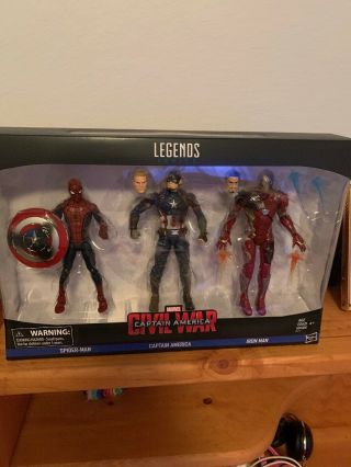Marvel Legends Captain America Civil War 6 - Inch Figure 3 - Pack