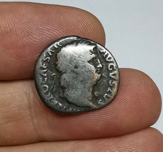 Scarce Ancient Roman Imperial Nero 65 - 66 Ad Silver Denarius Coin