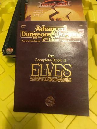 Tsr 2131 Ad&d 2nd Edition Complete Elves Handbook 1992
