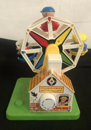 Fisher Price Little People Music Box Ferris Wheel Classic Toys 2015 With 4 Fig