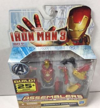Marvel Iron Man 3 Assemblers Interchangeable Armor System Crosscut Iron Man