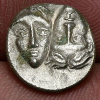 Ancient Greek Silver Coin Istros,  Thrace Circa 400 Bc Tween Eagle Dolphin