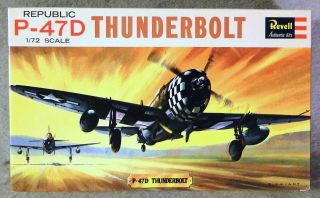 Revell 1/72 Republic P - 47d Thunderbolt Vintage Plastic Model Kit