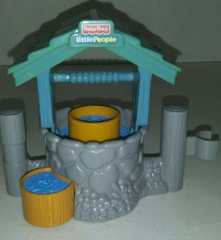 Fisher Price Little People Blue Well Nativity For Bethlehem Sheep Or Farm
