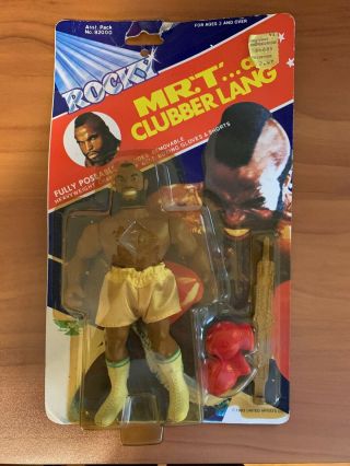 Vintage 1983 Mr.  T “clubber Lang” Action Figure Rare