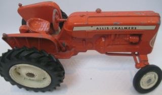 Vtg 1960 Ertl Allis Chalmers D17 1/16 Scale Toy Tractor Read Missing Front Wheel