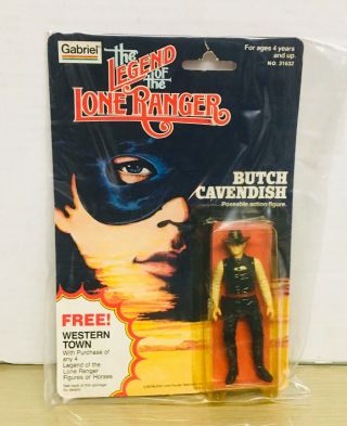 1980 Gabriel Legend Of The Lone Ranger - Butch Cavendish 4 " Figure - Misp
