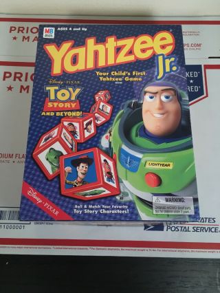 Yahtzee Jr.  Toy Story And Beyond Ages 4,  Disney Pixar Complete Board Game
