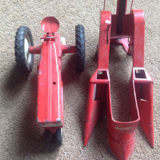 Vintage Tru Scale Tractor And Corn Picker 2