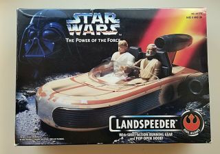 Star Wars Power Of The Force Potf Landspeeder - 1995 Kenner - Open Box,  Wrapped