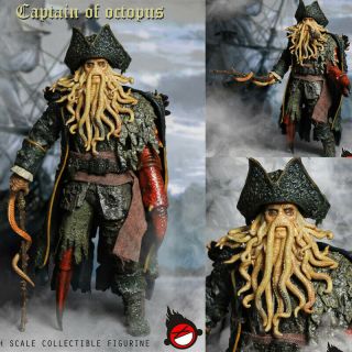 Delicate 1/6 Scale Xd Toys Pirates Of The Caribbean Octopus Captain David Jones