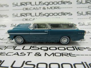 Greenlight 1:64 Scale Loose Blue - Green 1955 Chevrolet Nomad Belair Station Wagon
