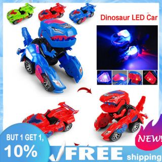 Transforming Dinosaur Led Car | T - Rex Toys With Light Sound Electric Toy
