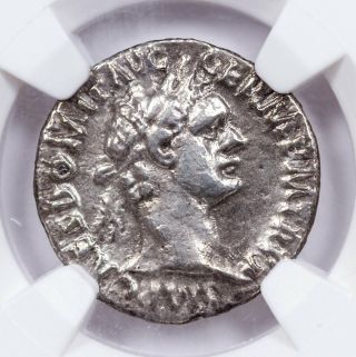 Ad 81 - 96 Roman Empire Silver Denarius Of Domitian Ngc Vf Sku57087