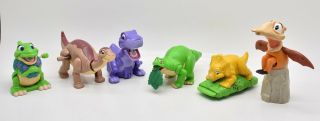 Disney The Land Before Time Loose Toy Complete Set Of 6 Burger King 1997
